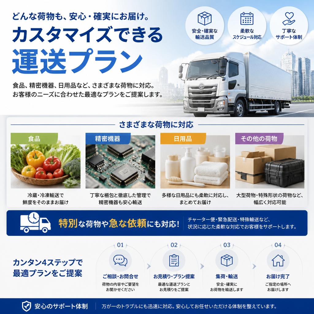 多様なニーズに対応する柔軟なサービス