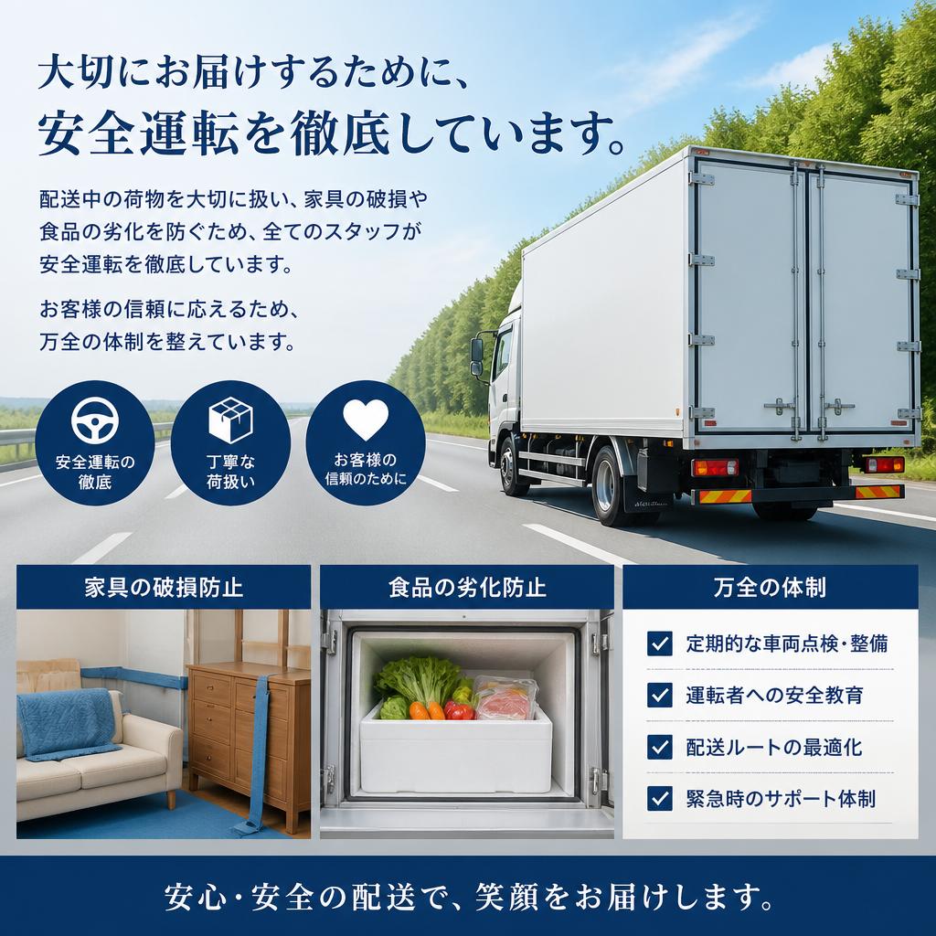 安全運転で安心をお届け