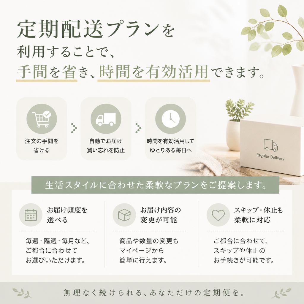 便利な定期配送プラン