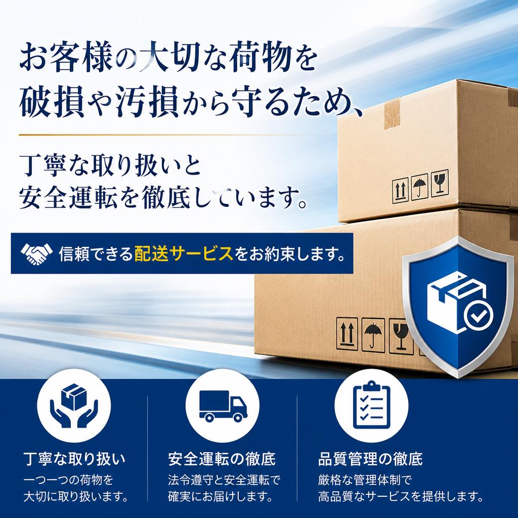 安心・安全な配送
