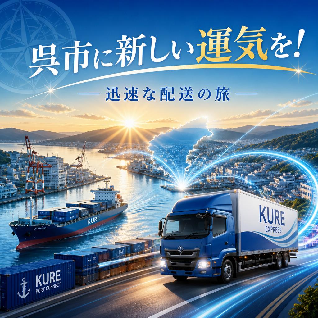 呉市に新しい運気を！迅速な配送の旅