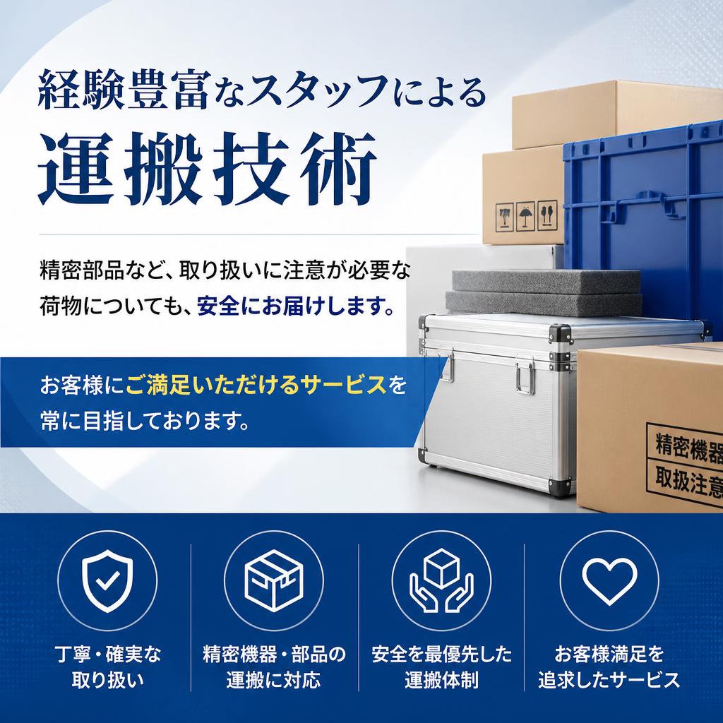 豊富な経験を活かした配送技術